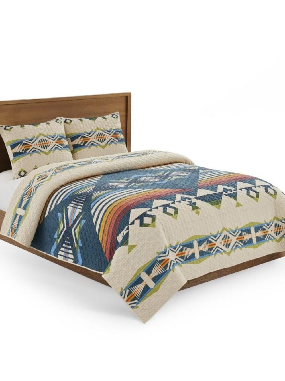 Creekside King Quilt Set, 100% Cotton Bedding Set, 3-Piece, Beige
